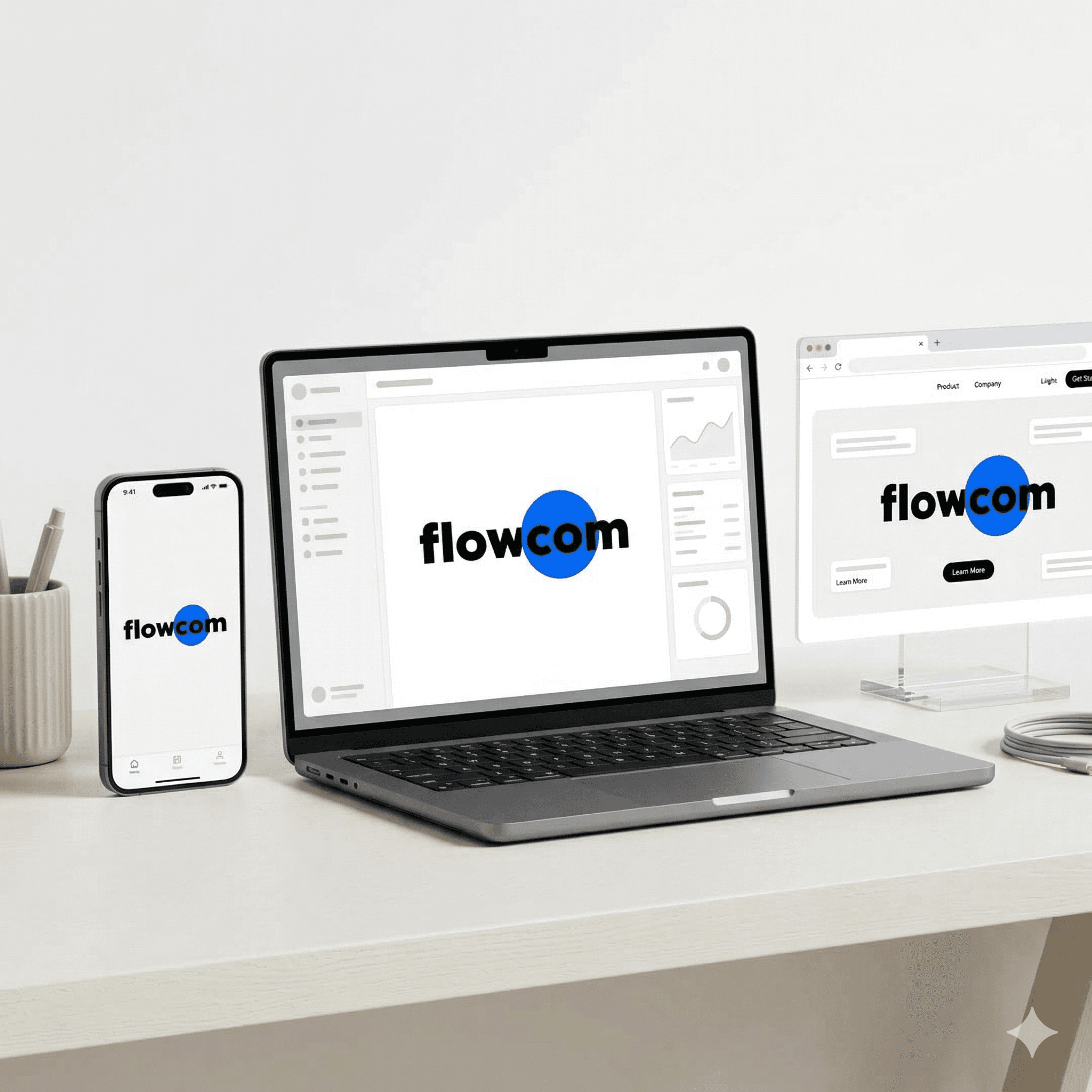 Flowcom pe mobile, laptop si desktop